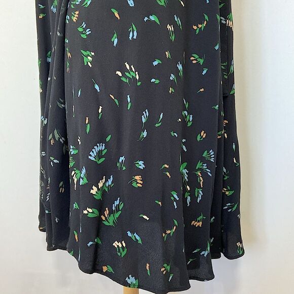 Ganni Dress Maxi Wrap Floral NWOT Size 4 - Picture 4 of 8